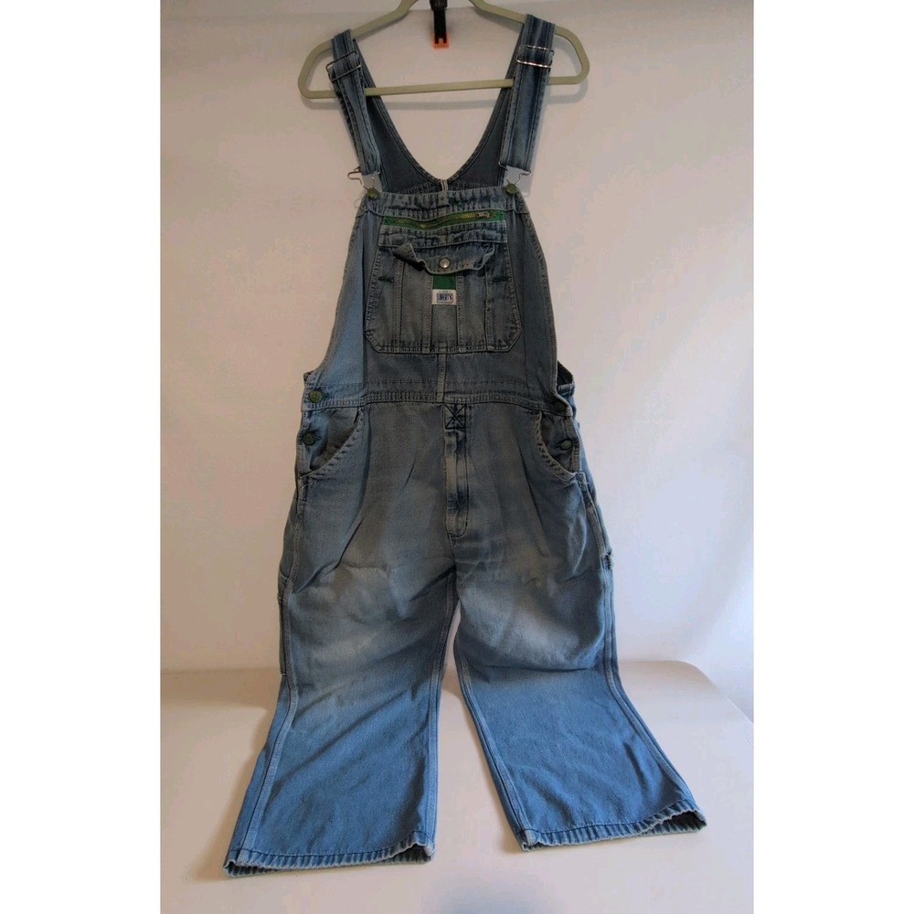 Vintage LIBERTY Men's Blue  Denim Bib Carpenter Overalls  Straight Leg USA